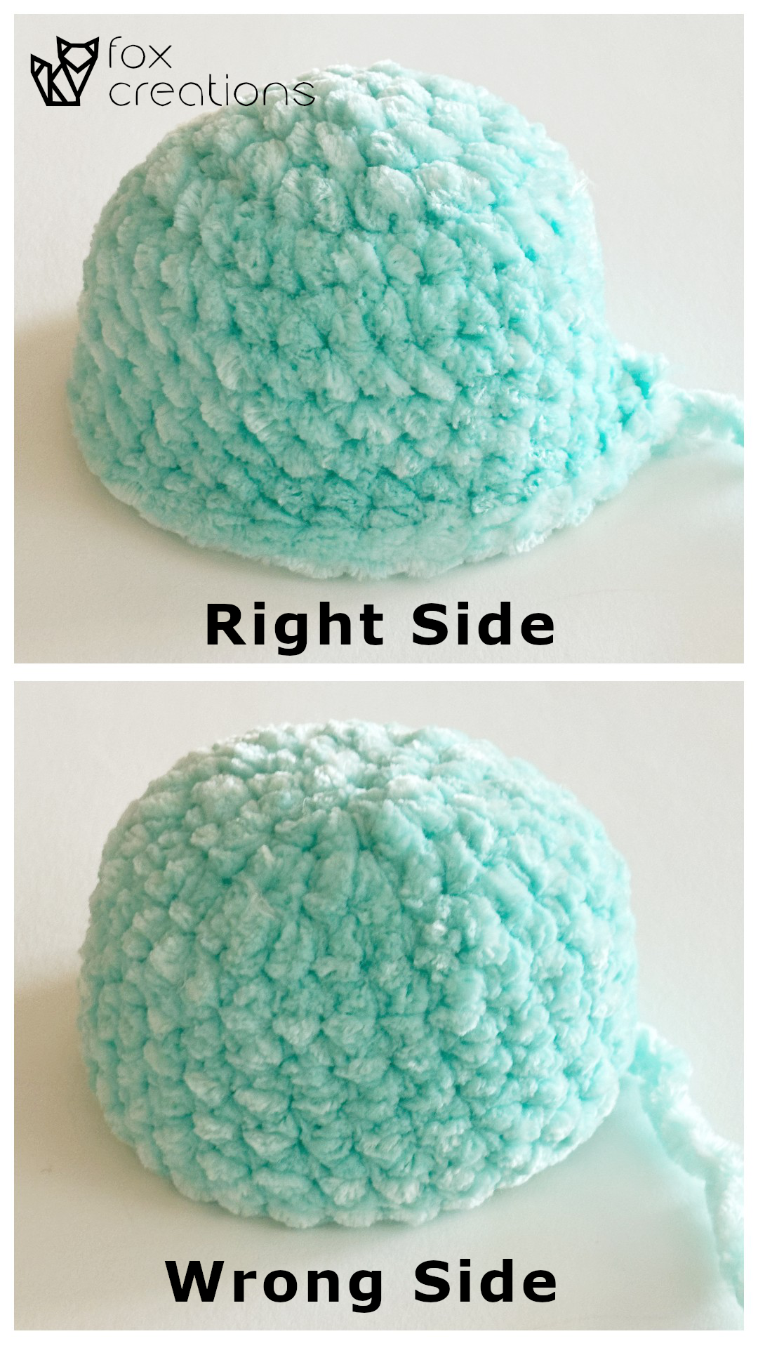 What is the right side of crochet amigurumi second example