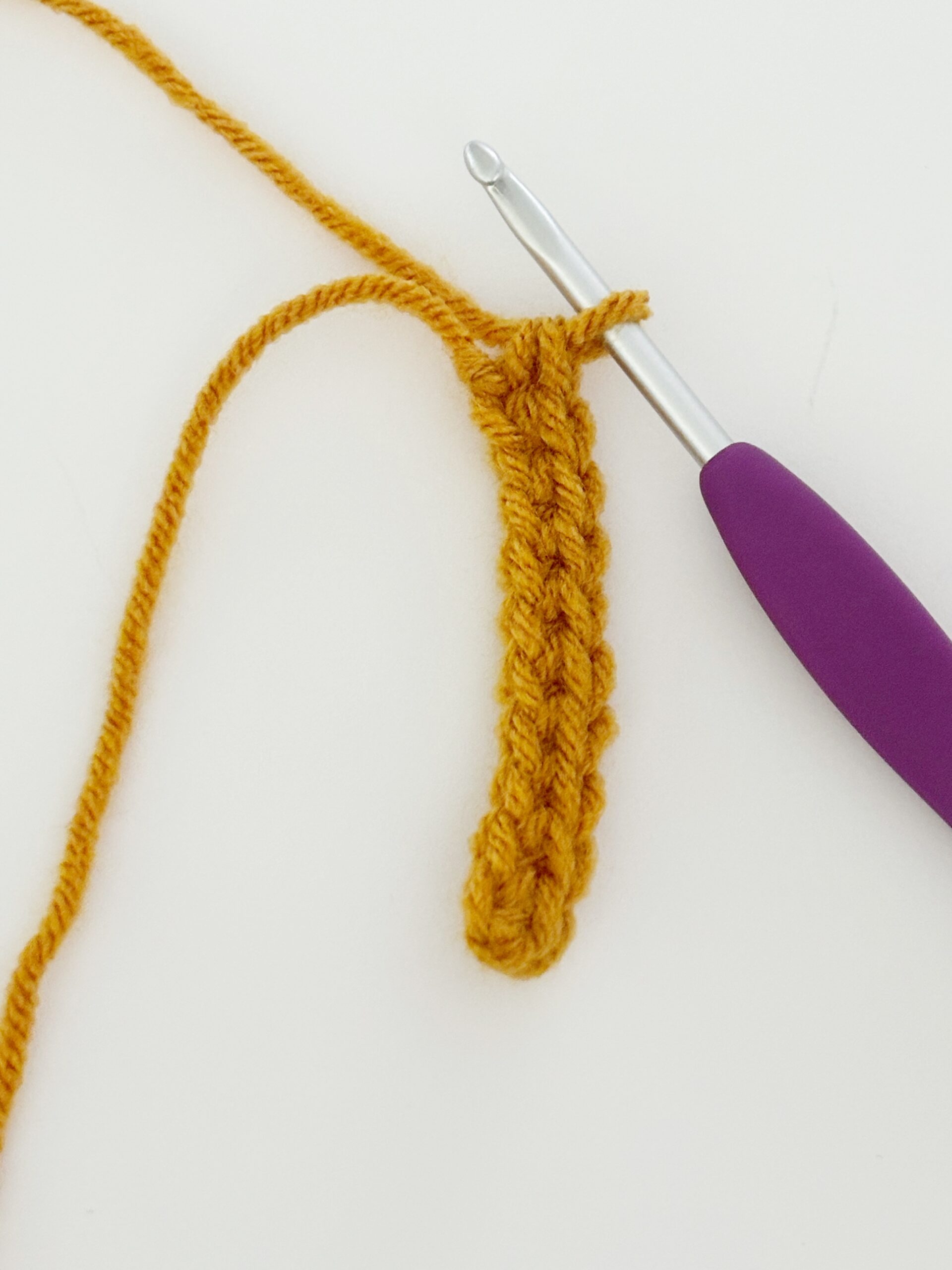 Working in an Oval Shape on the Other Side of the Chain for Amigurumi Crochet Across