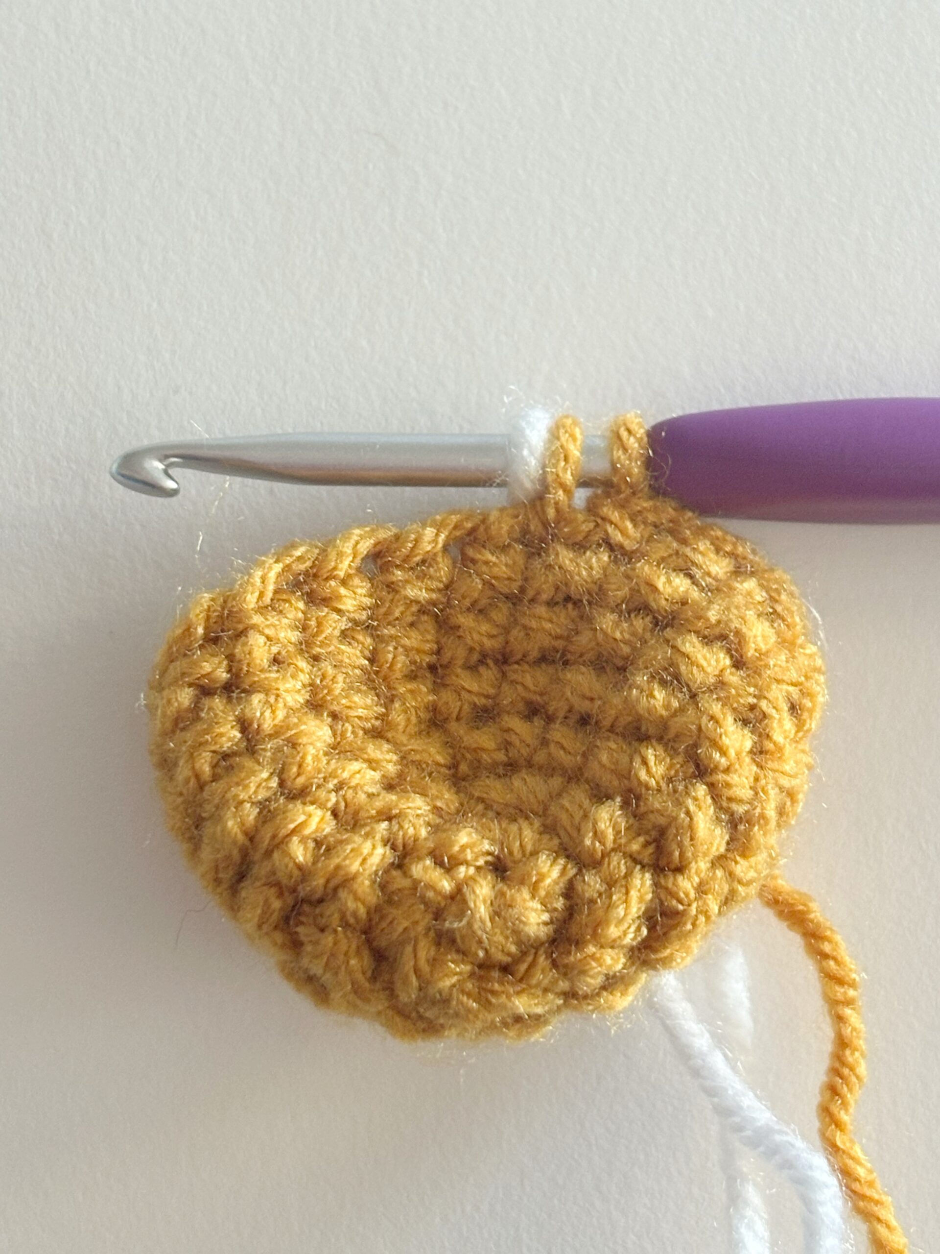How to Switch Colours in Crochet Amigurumi FInishing Off with Old Colour
