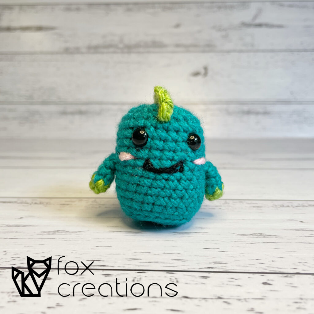 Mini dinosaur amigurumi crochet pattern fox creations