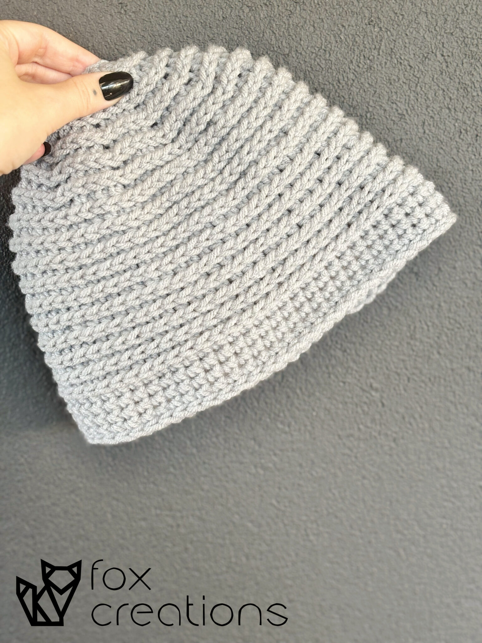 Simple Spiral Beanie Crochet Pattern Fox Creations