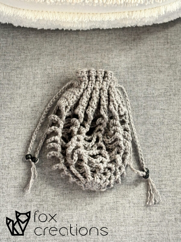 Gothic Spiderweb Drawstring Bag Crochet Pattern Example 2