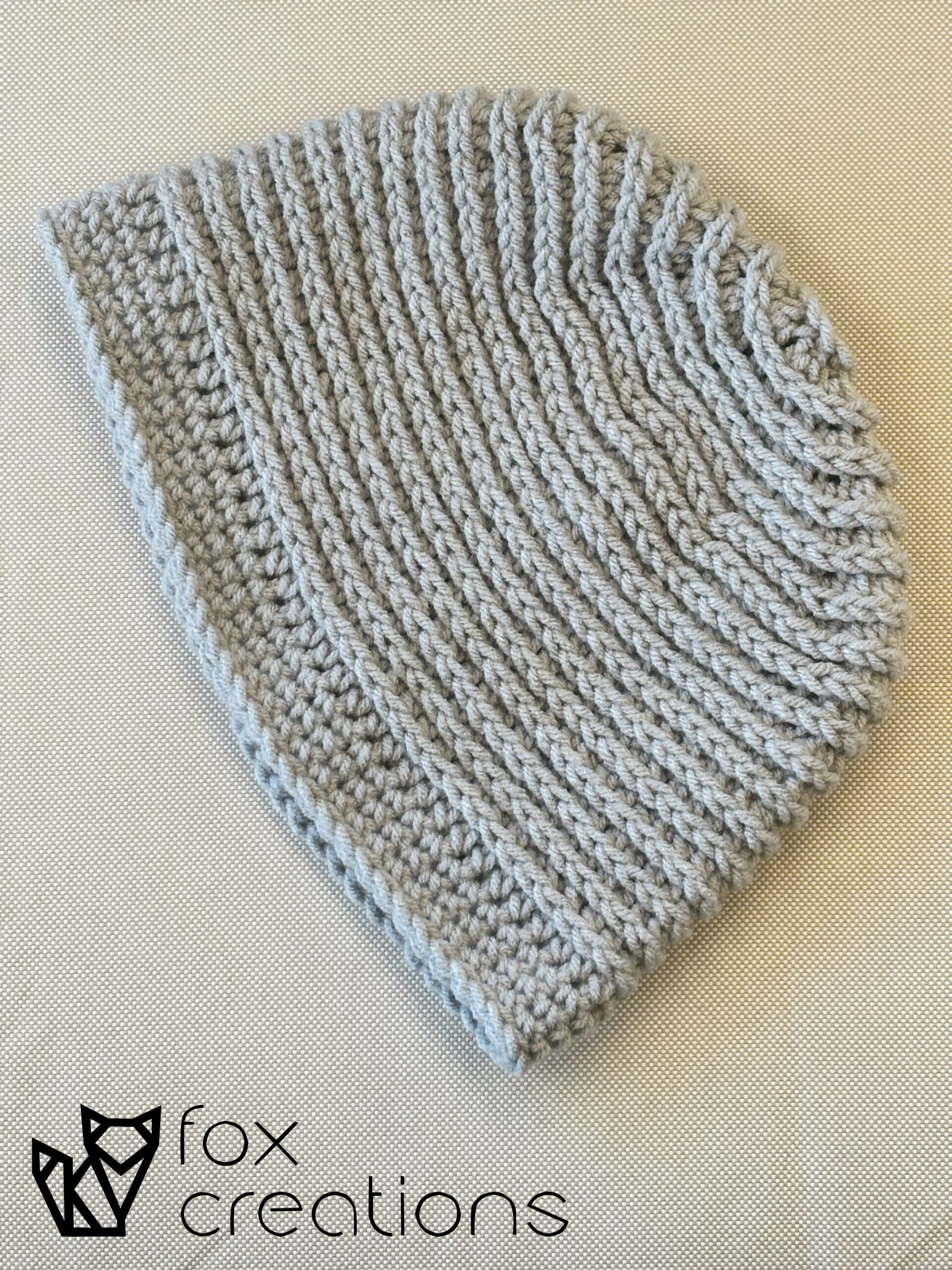 Simple Spiral Beanie Crochet Pattern Fox Creations